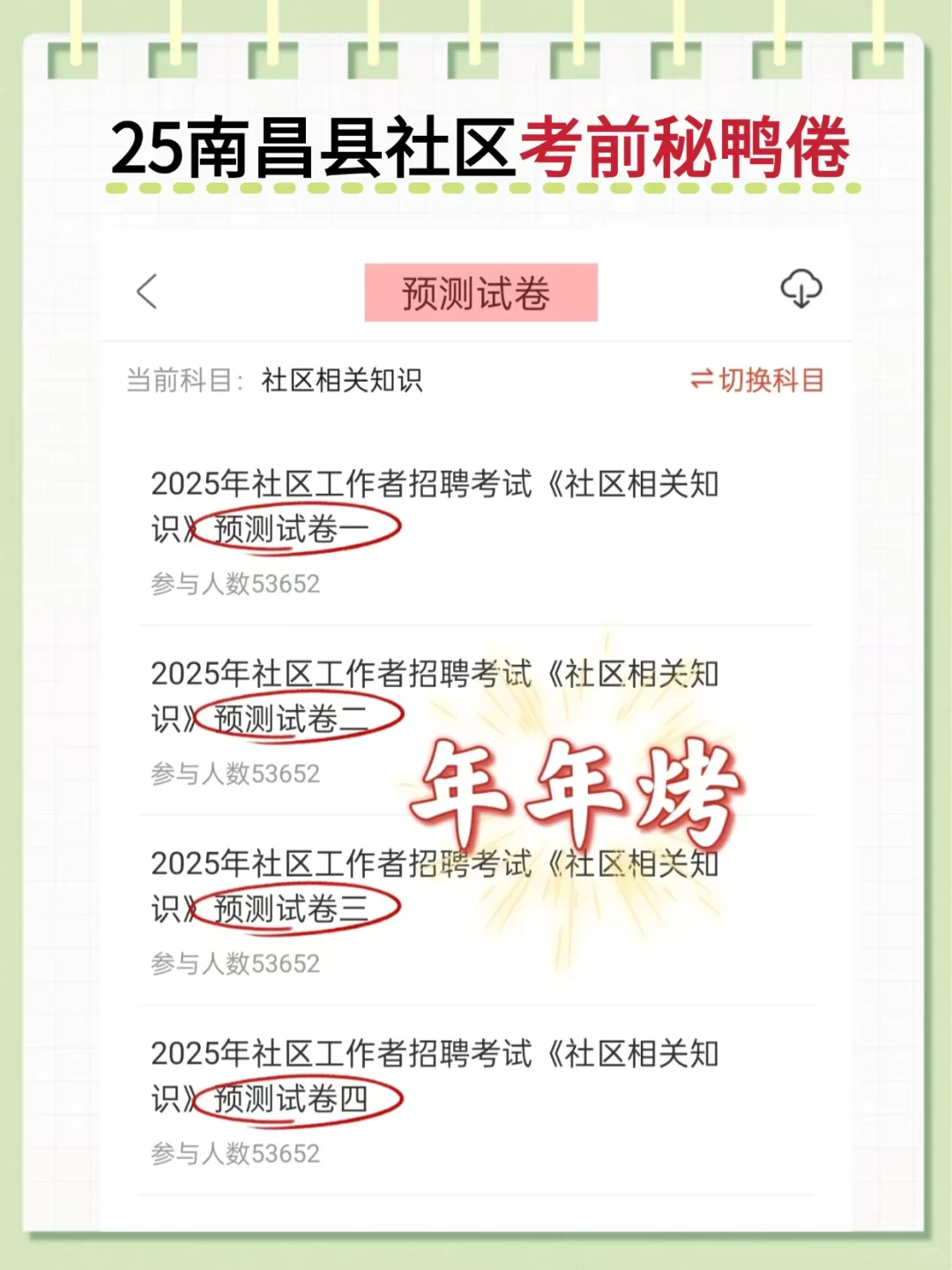 提醒一下，4.12考南昌社区招聘的人