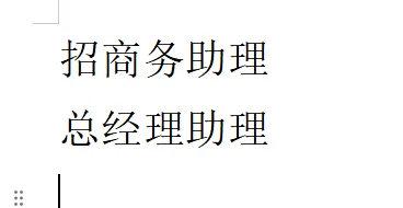 商务助理双休 五险无一金6K