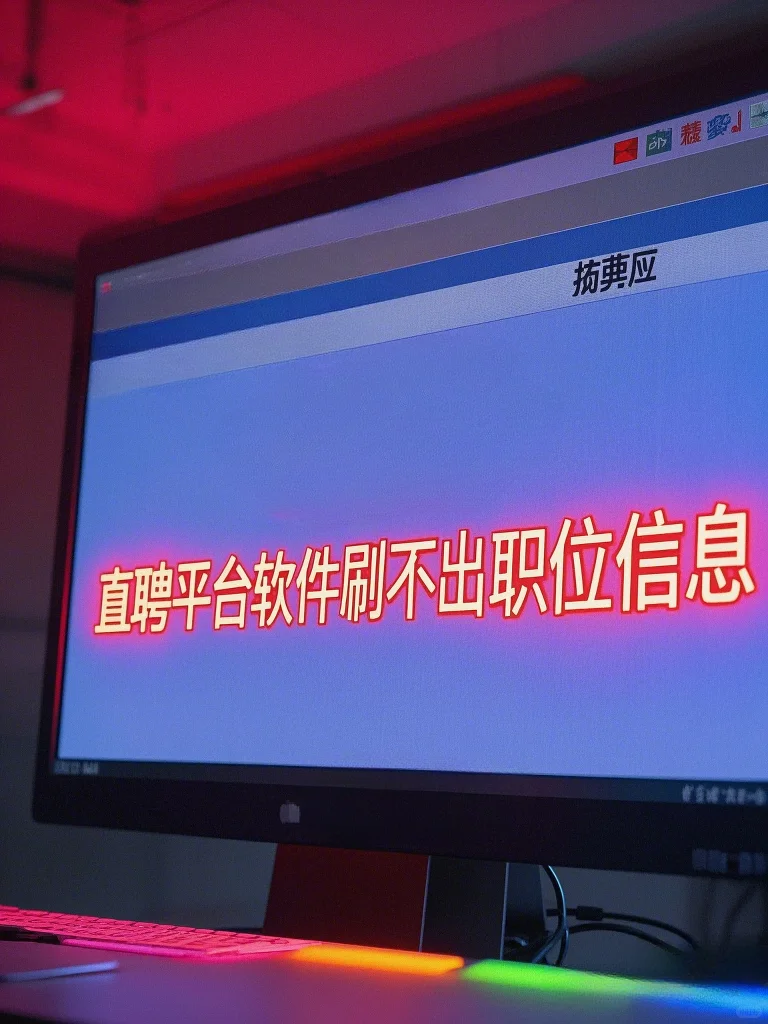直聘平台刷不出职位信息为什么？