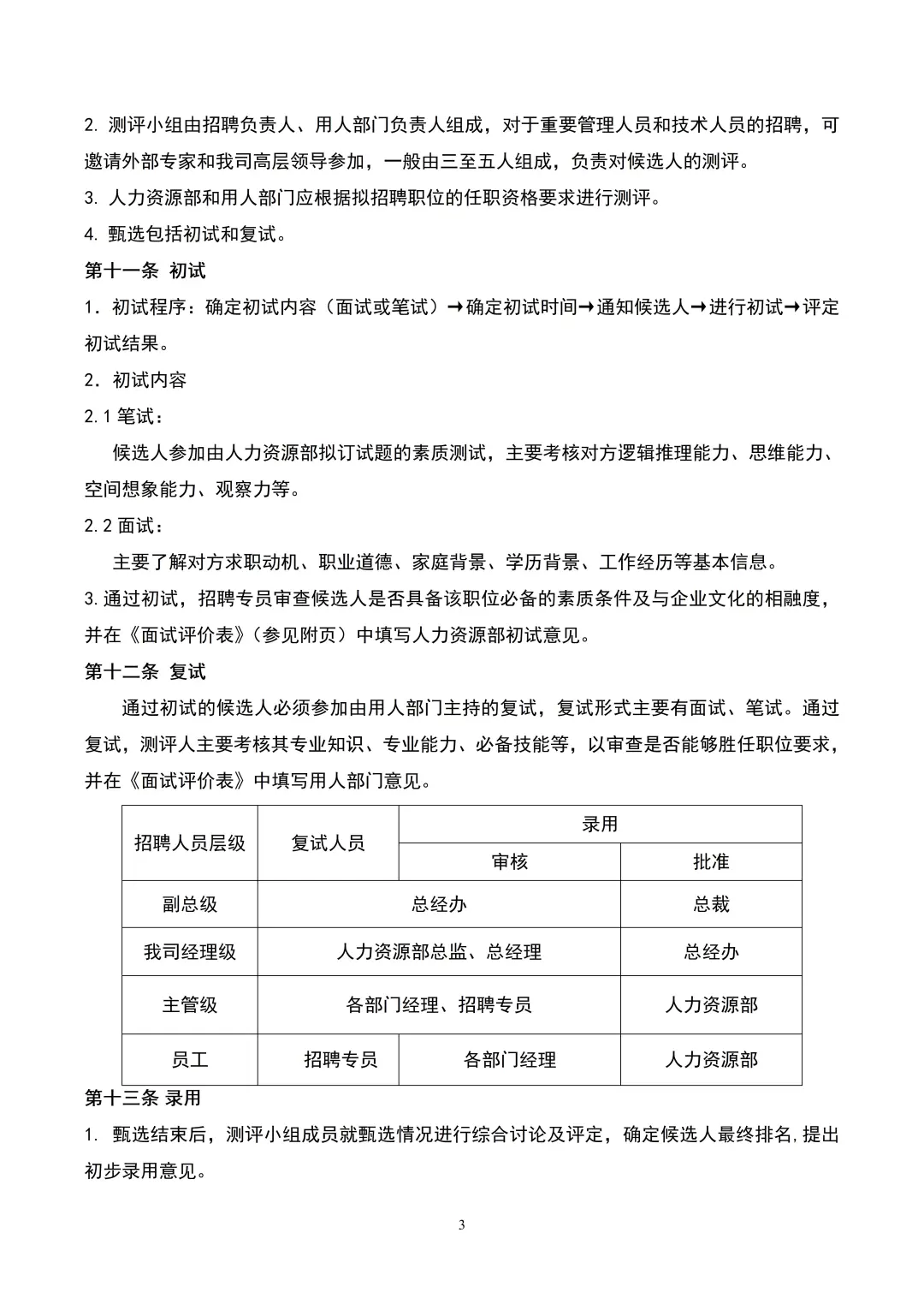 适合初创公司的招聘管理制度来啦🔥