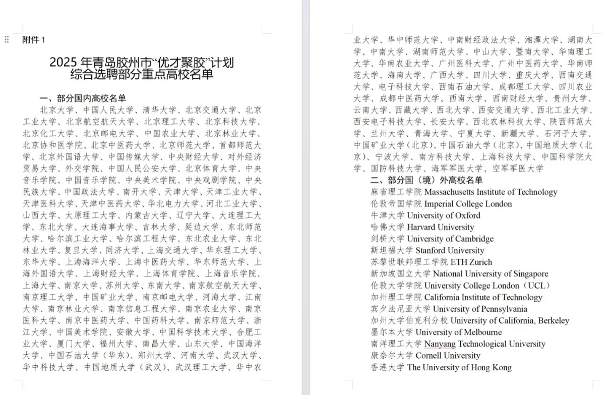 青岛胶州人才引进发布