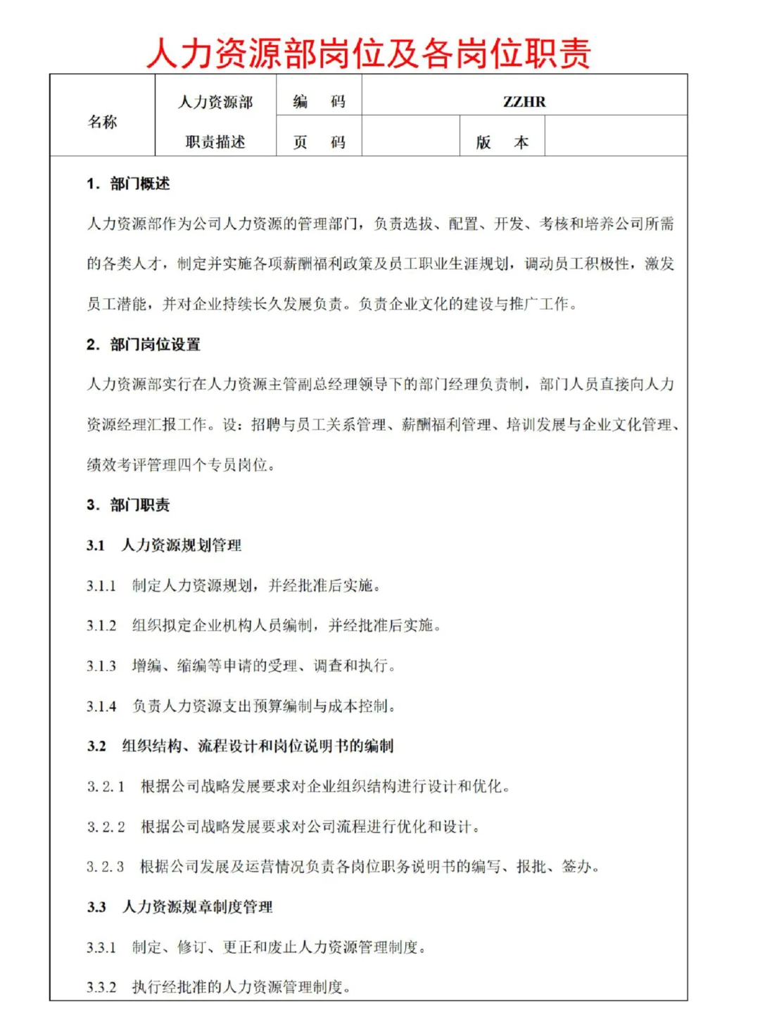 关于公司岗位职责梳理，建议收藏