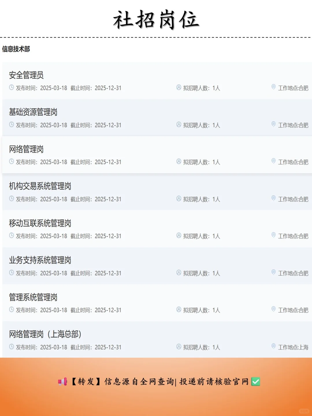 社招 | 国元证券（85人）