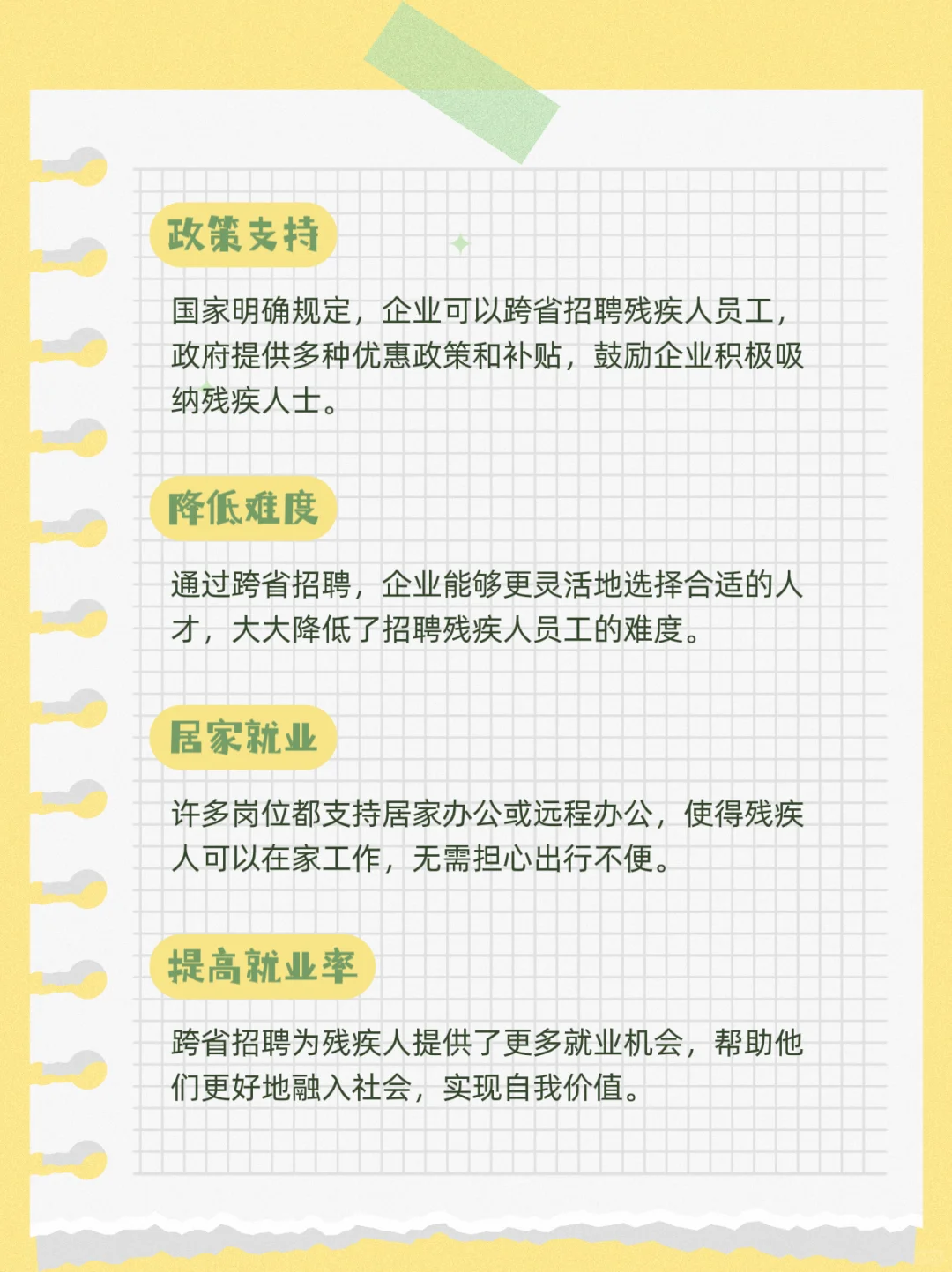 企业可以跨地区招纳残疾人员工吗？