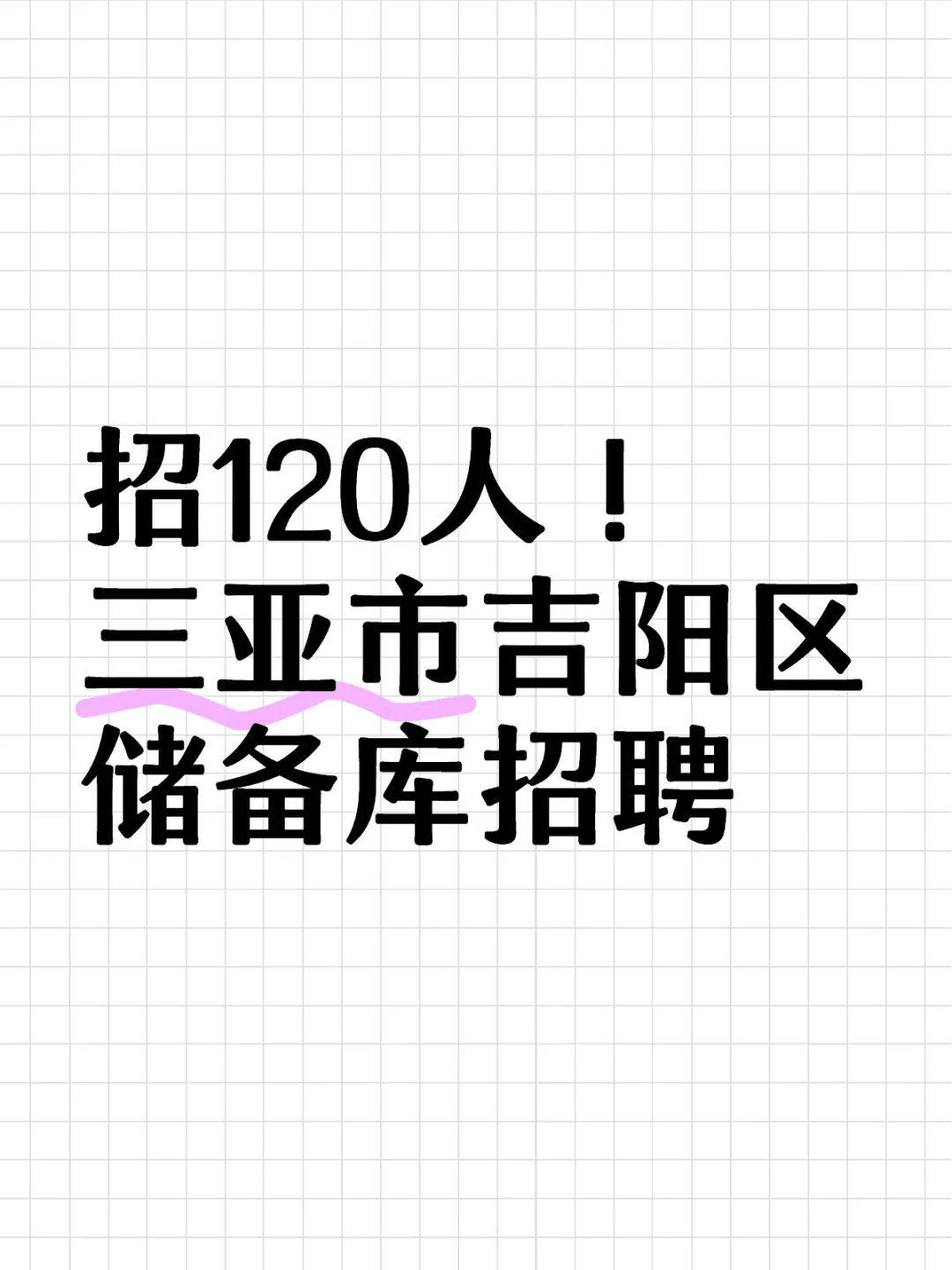 三亚市吉阳区储备库招聘