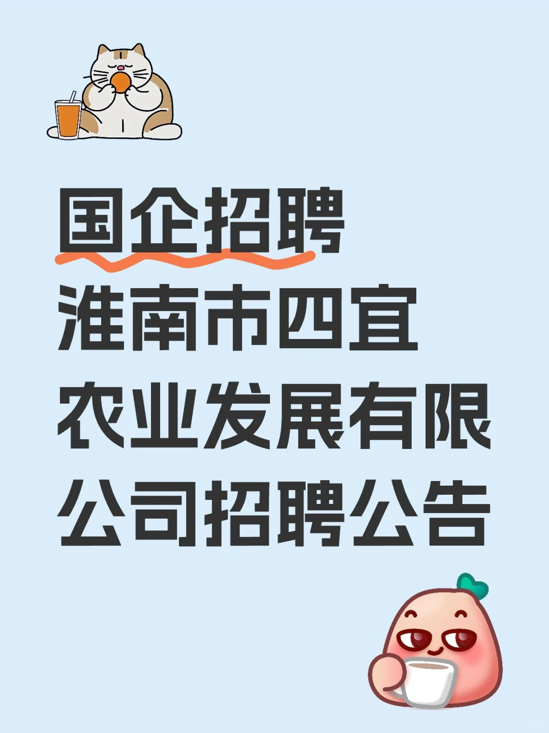 淮南市四宜农业发展有限公司招聘公告