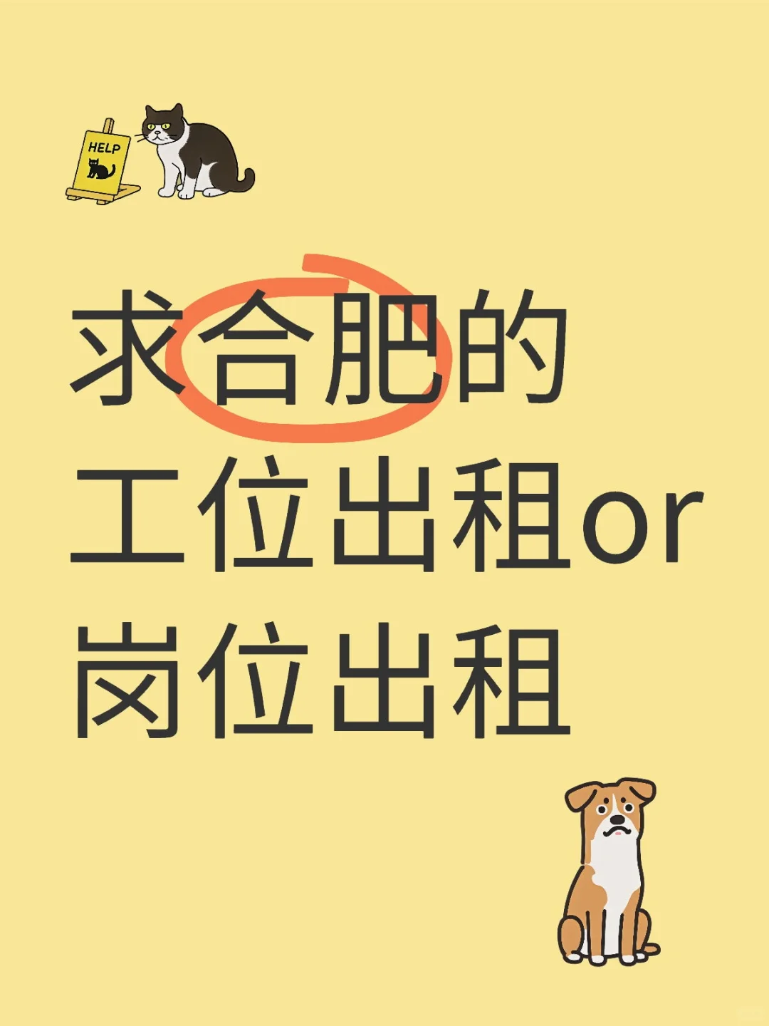合肥哪家公司有工位或者岗位出租的？