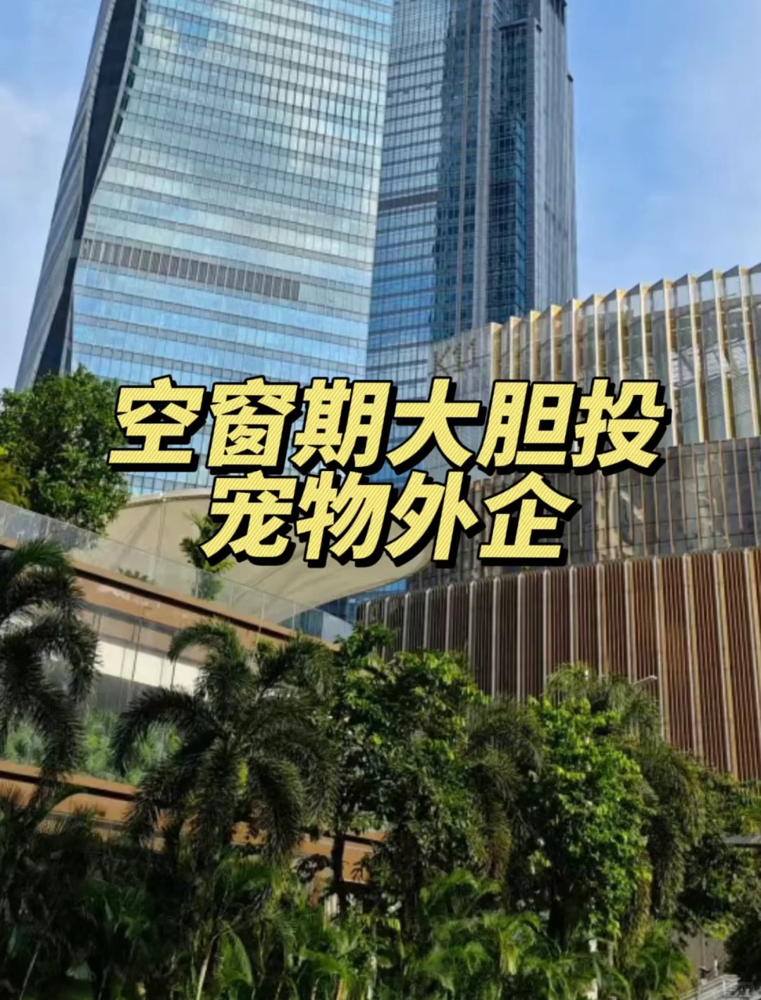 空窗期大胆投，宠物外企，速来！