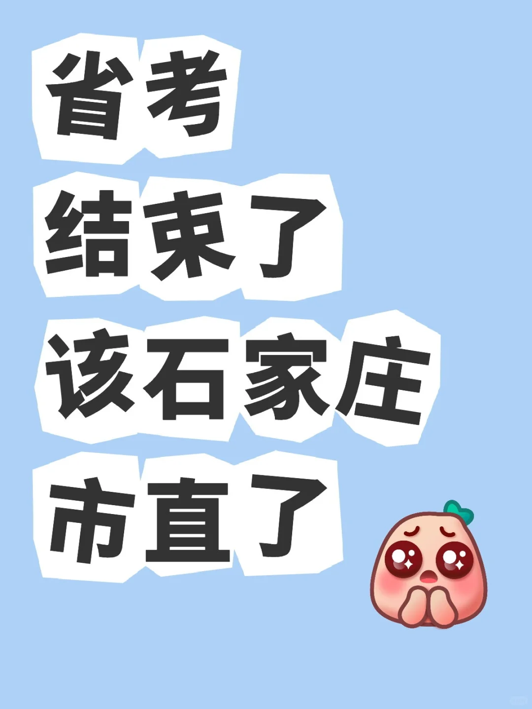 石家庄市直这两周会出公告吗