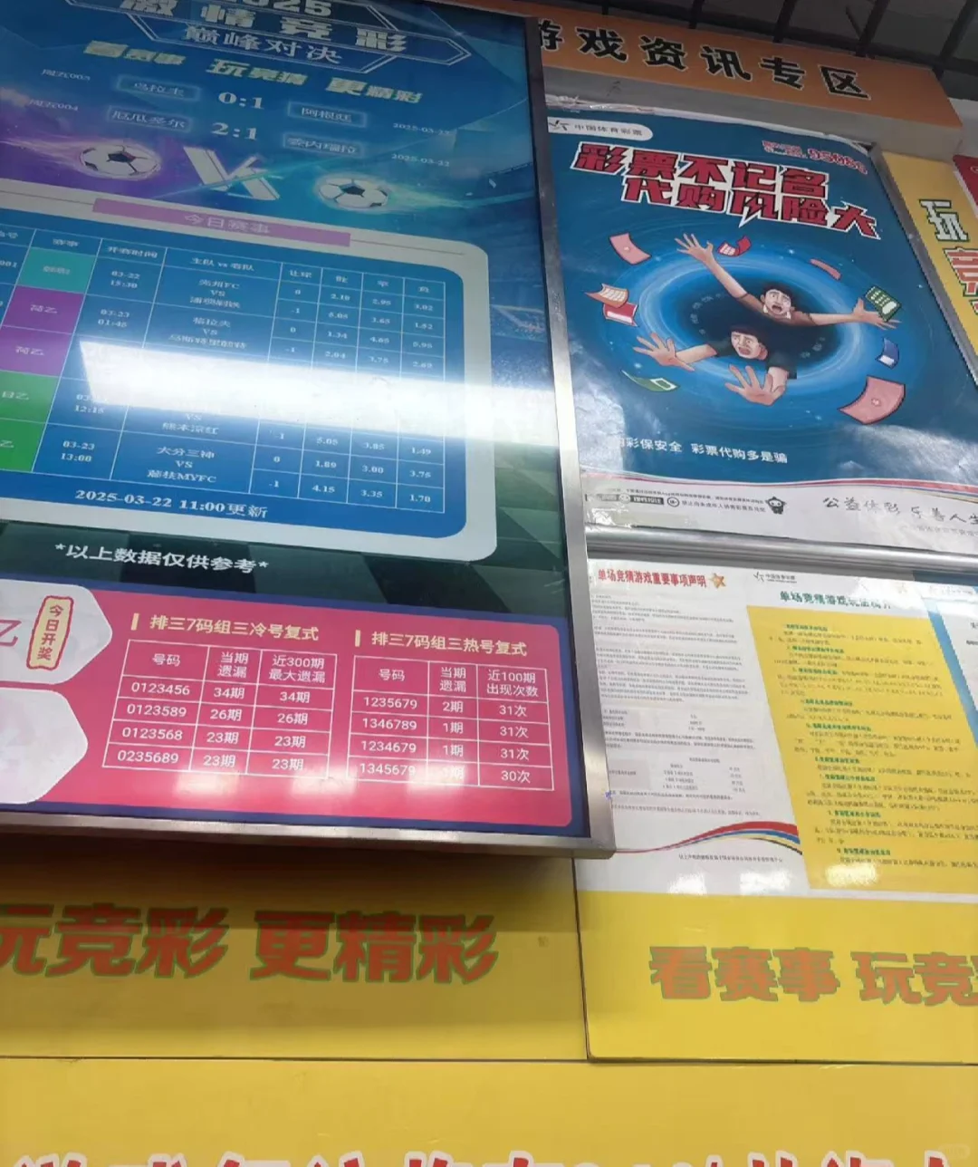 高新区招彩票店 店员一枚