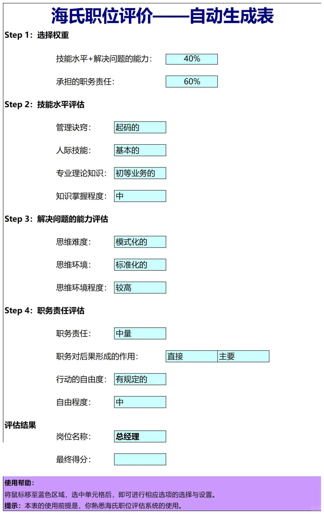 一张表教你做岗位价值评估✅人事秒Get