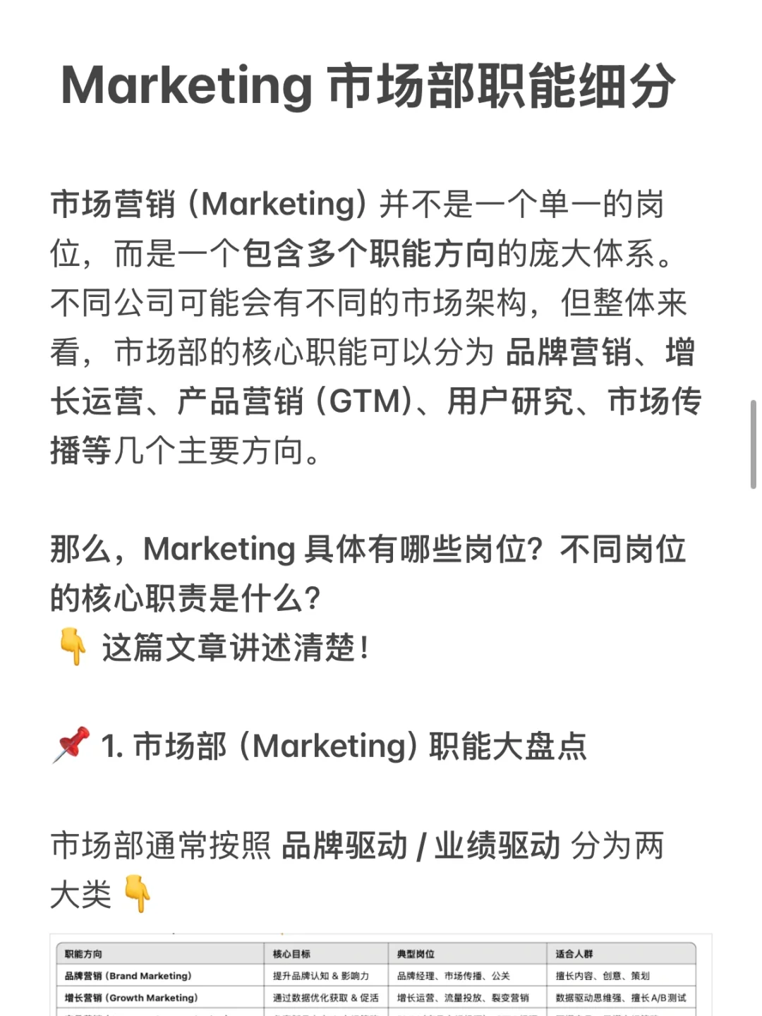 Marketing具体有哪些岗位?不同岗位职责区别