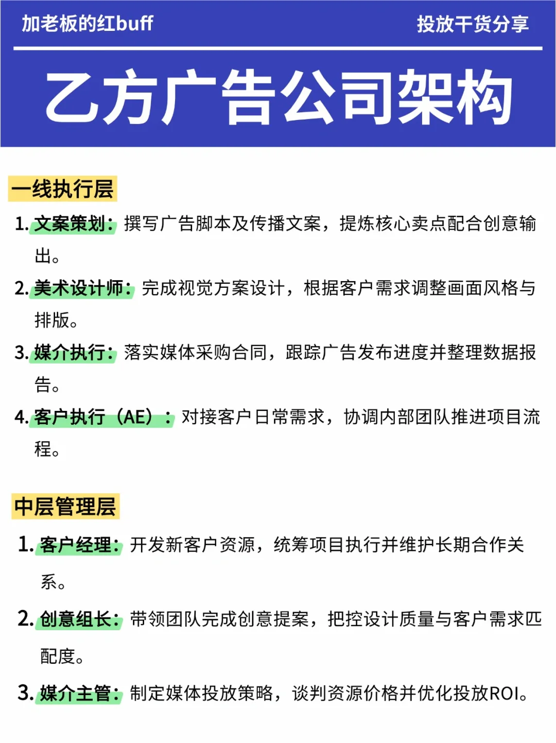 甲方市场部 vs 乙方广告公司架构大拆解