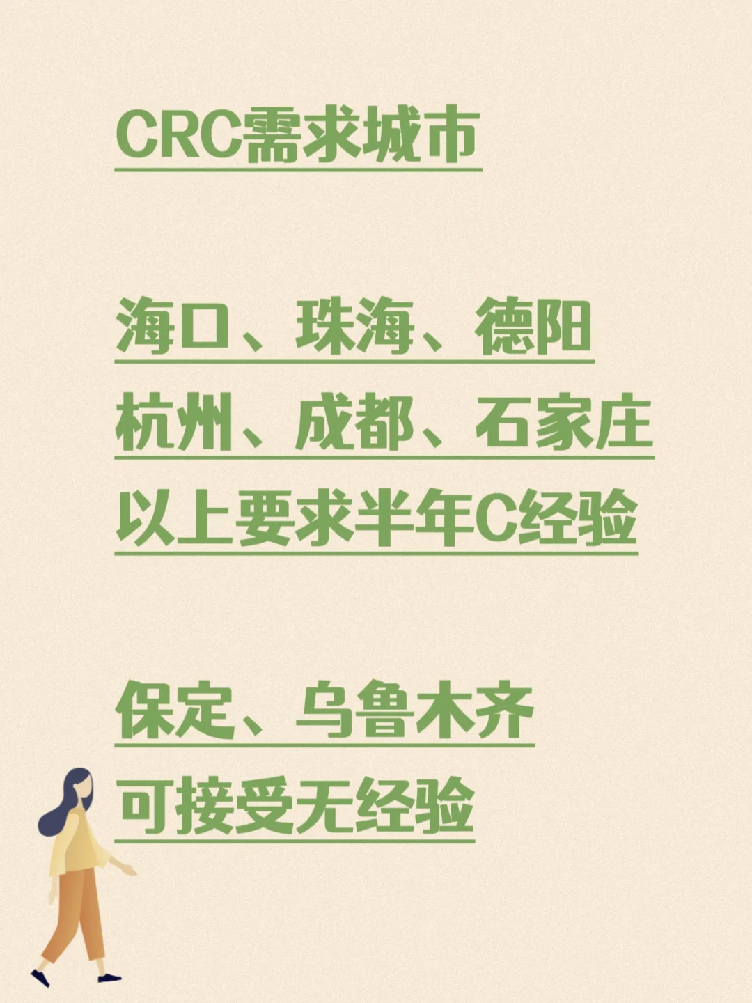 CRA和CRC内推，内资CRO，部分城市急招
