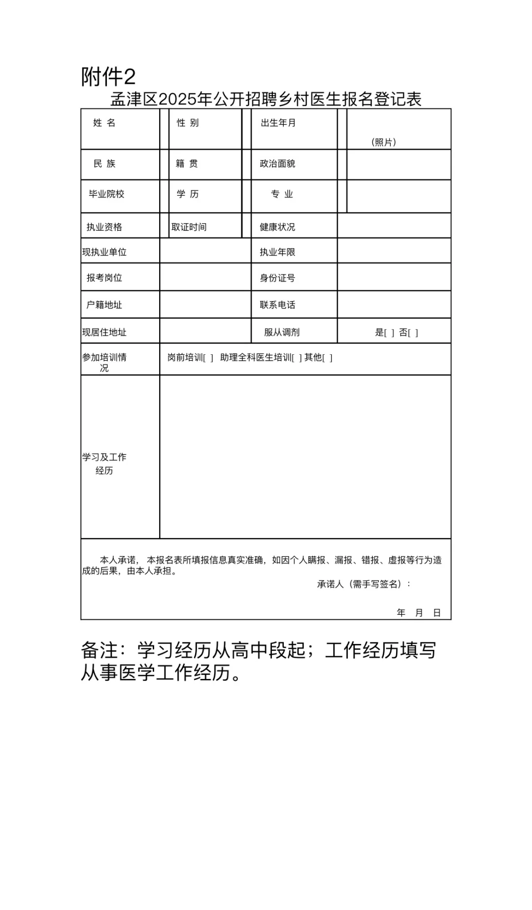 2025年洛阳市孟津区面向社会公开招聘乡村医