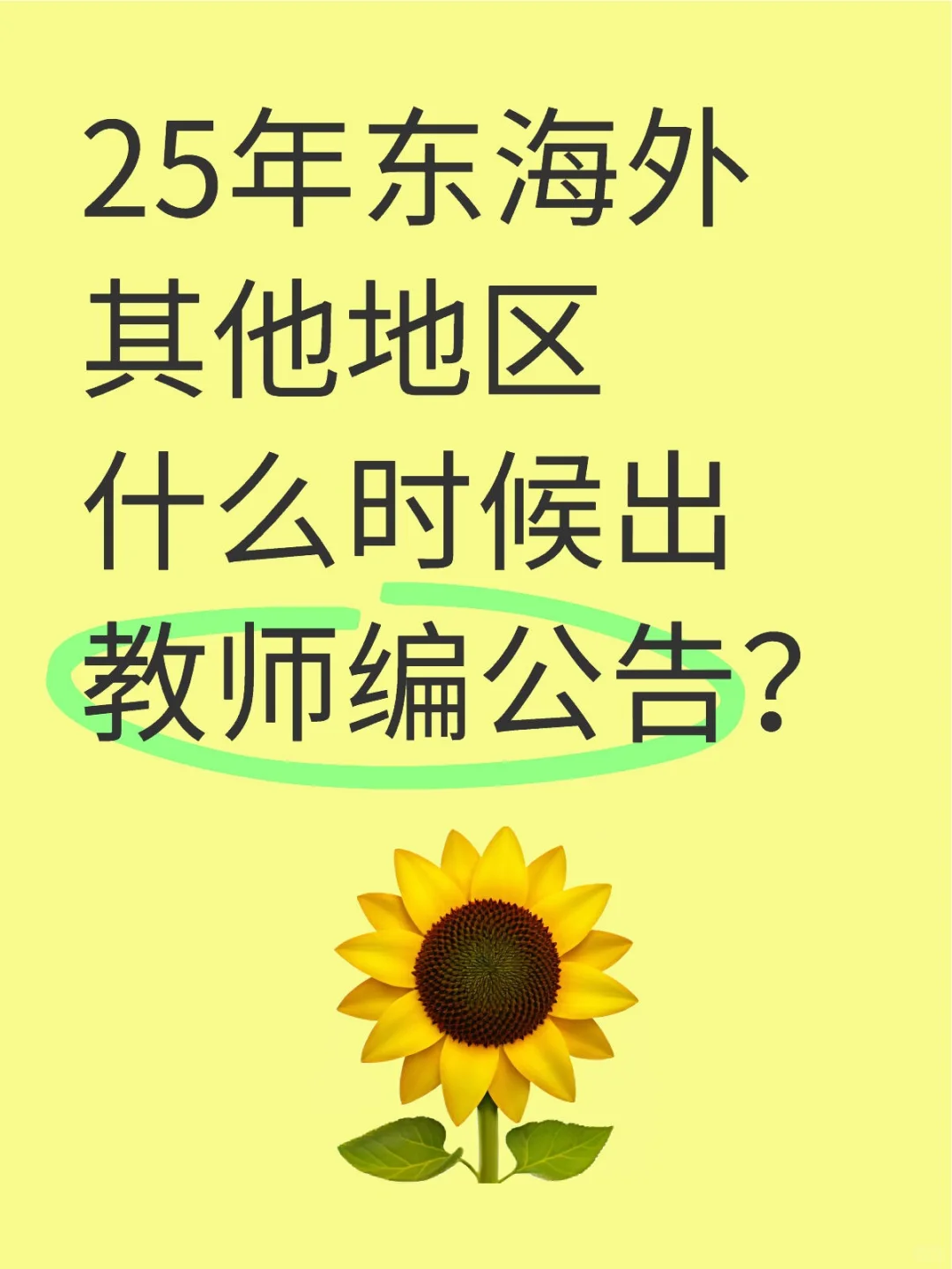25年东海外其他地区什么时候出教师编公告