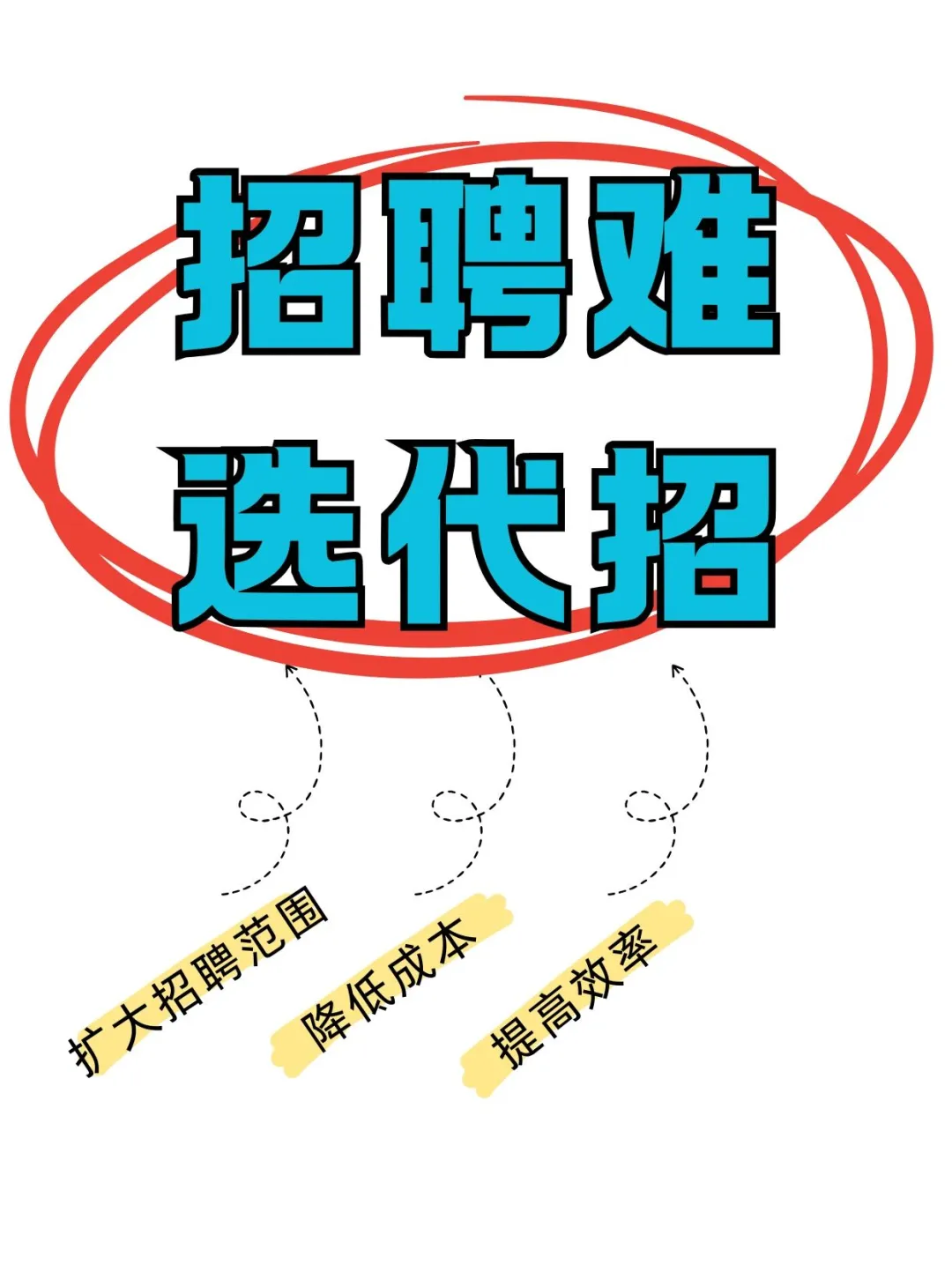 听劝‼️招聘难放弃自招找代招