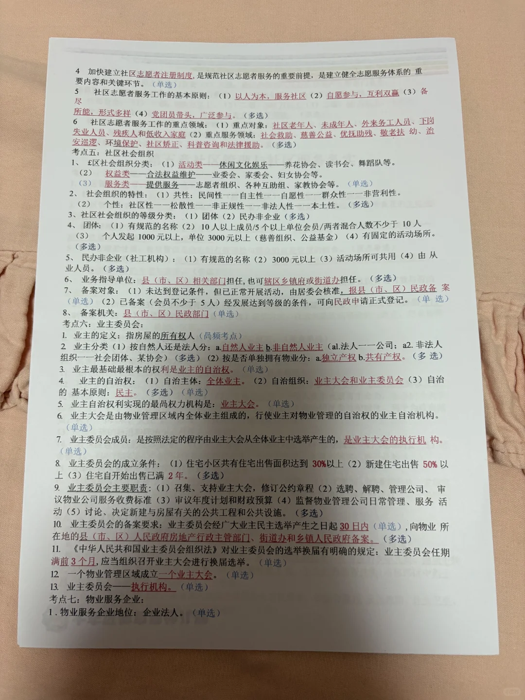 社区招聘其实挺水的，这14页背完，稳了！