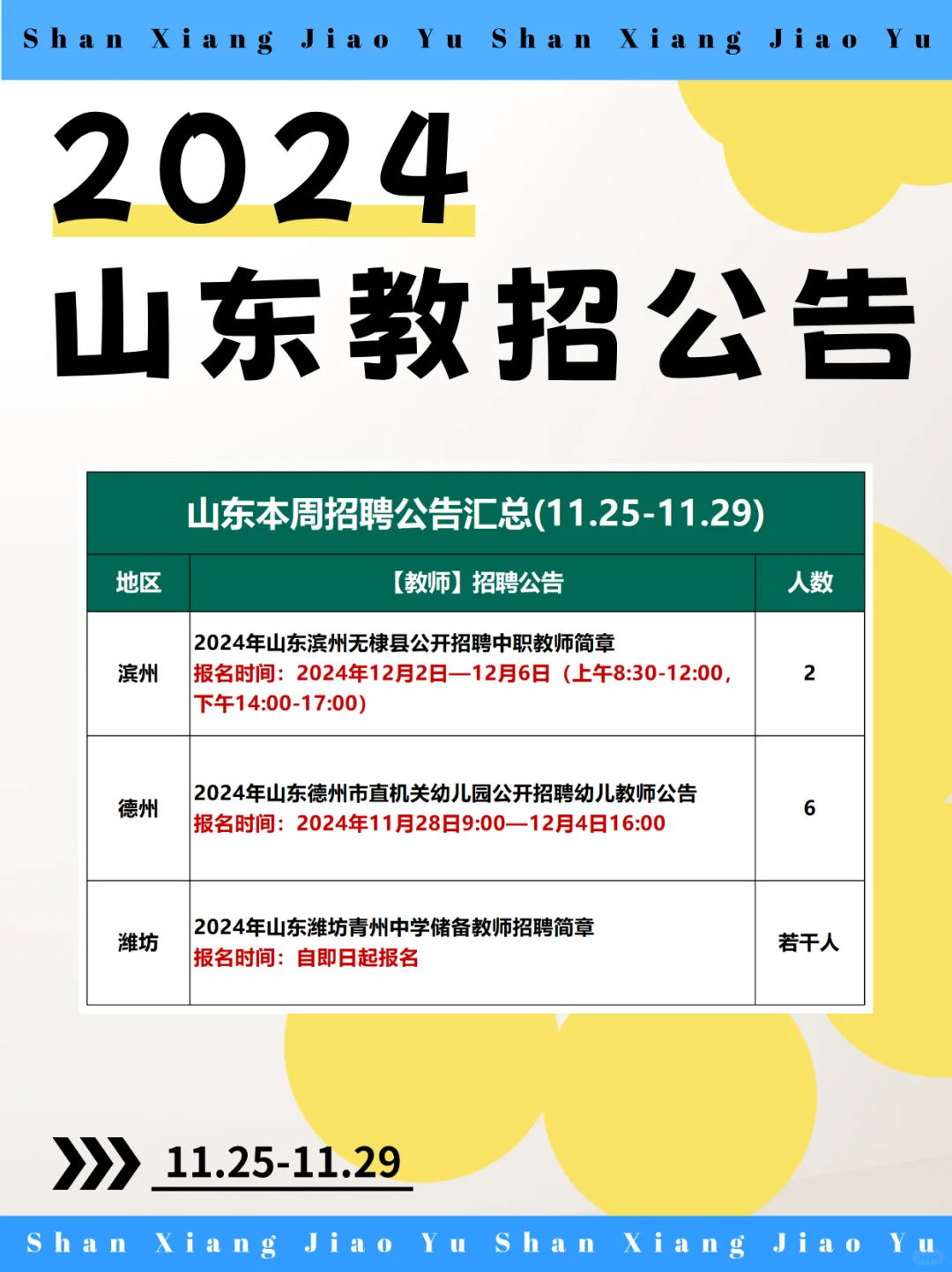 应往届不限！山东公开招聘教师！待遇优厚！