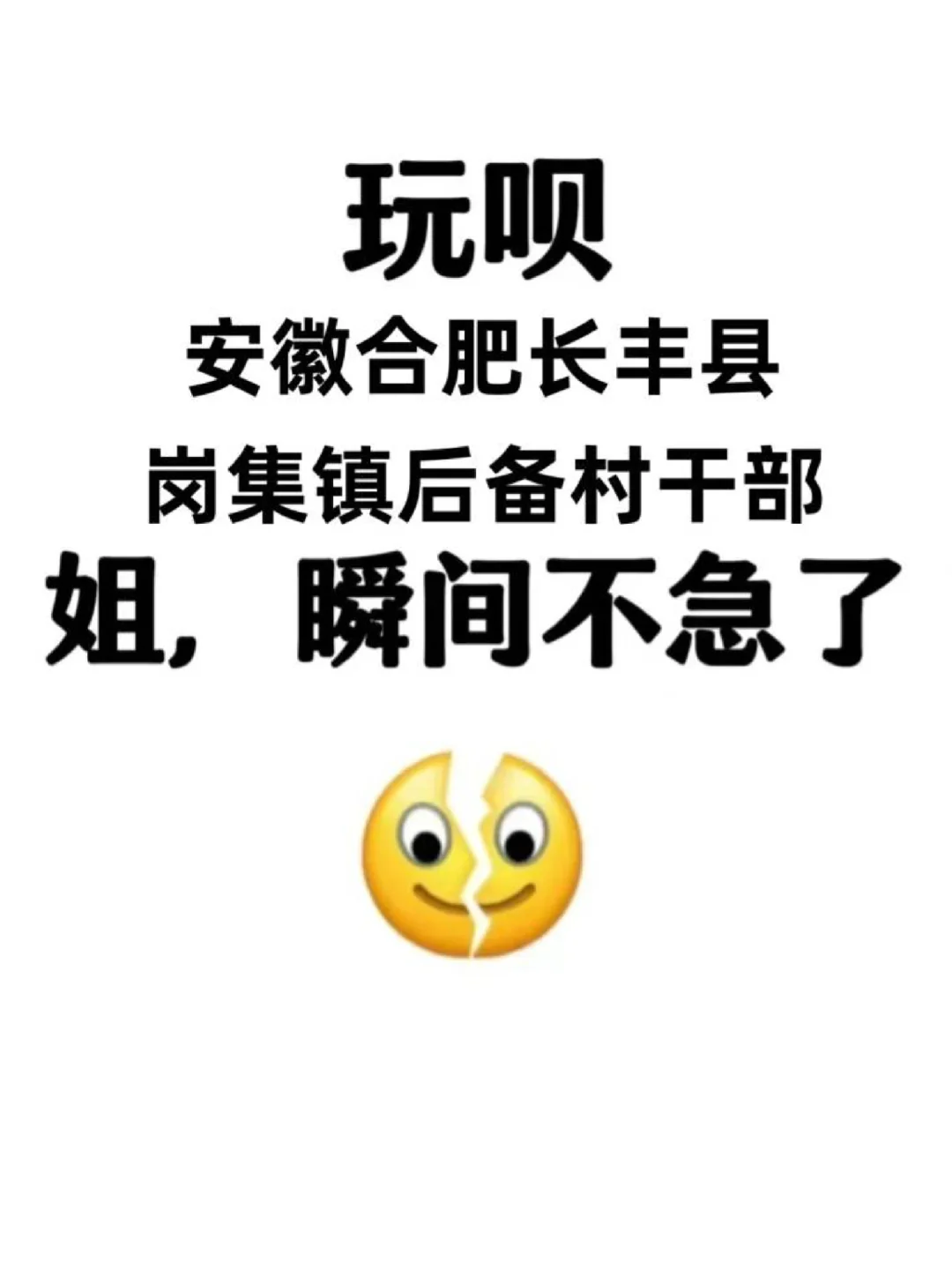 安徽合肥长丰县岗集镇后备村干部/真的很水