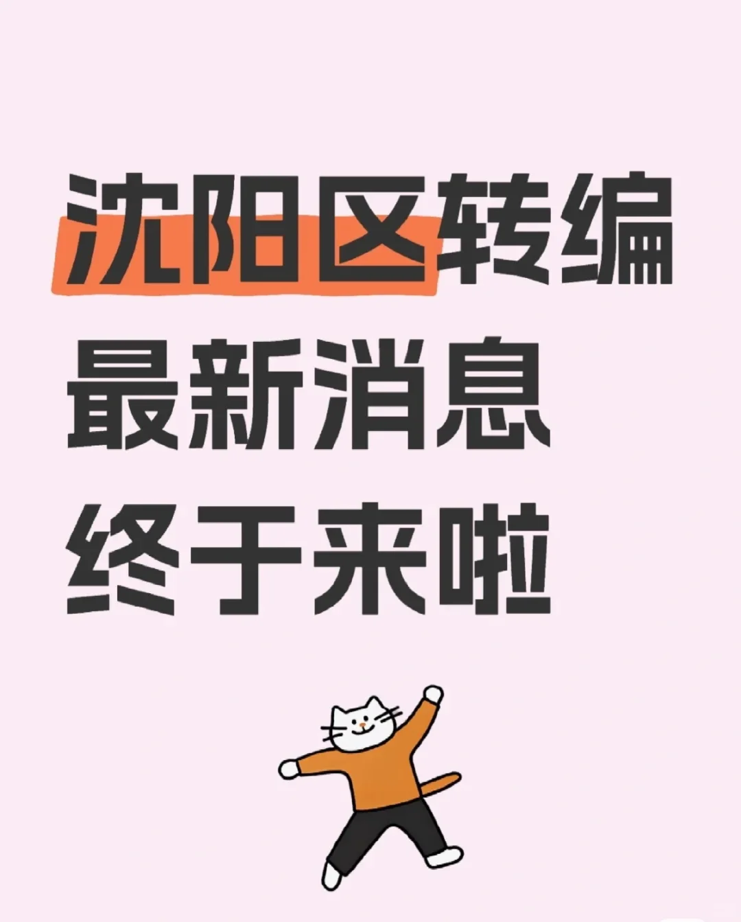 沈阳区转编最新消息终于来啦