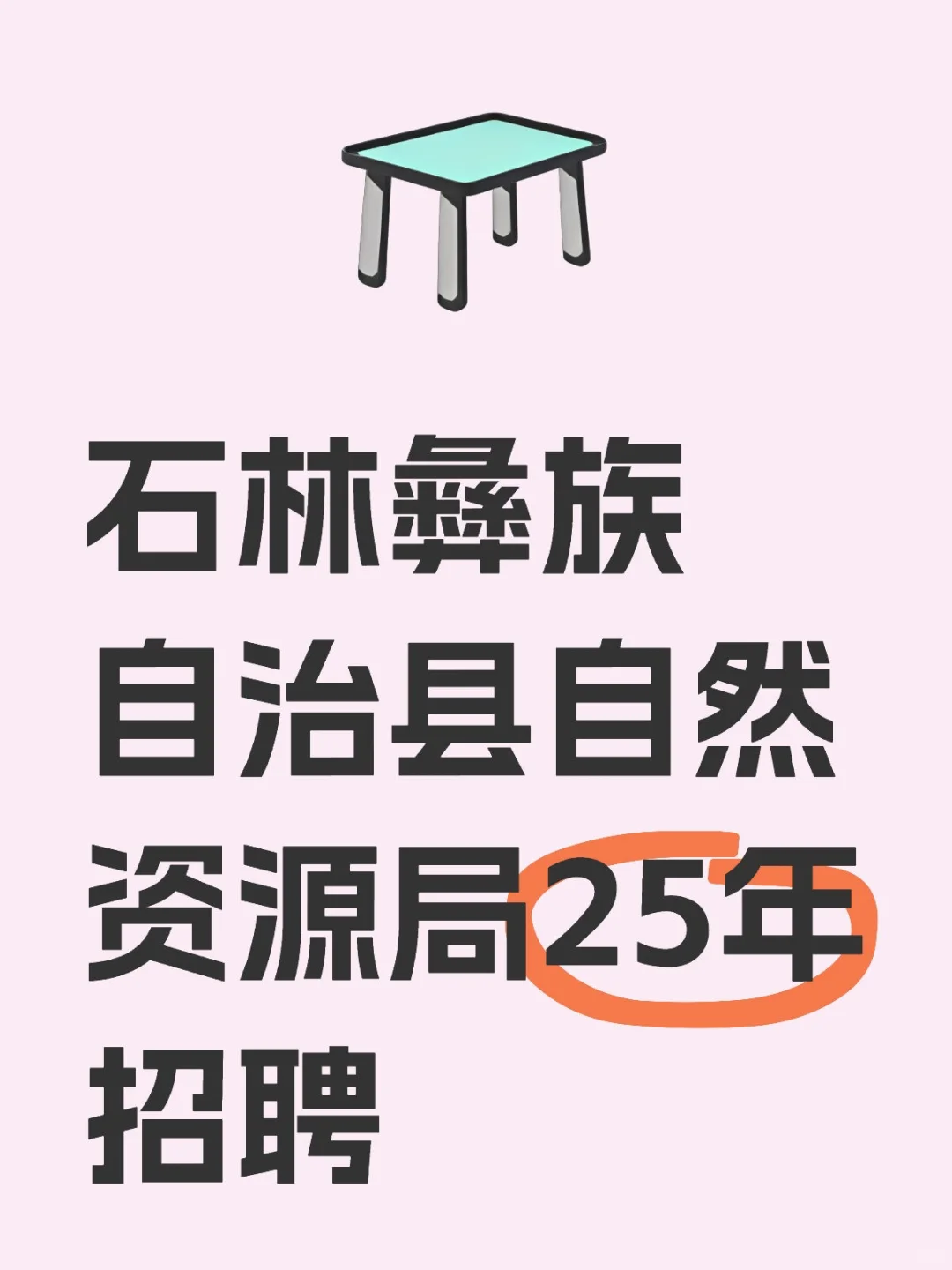 石林彝族自治县自然资源局25年招聘