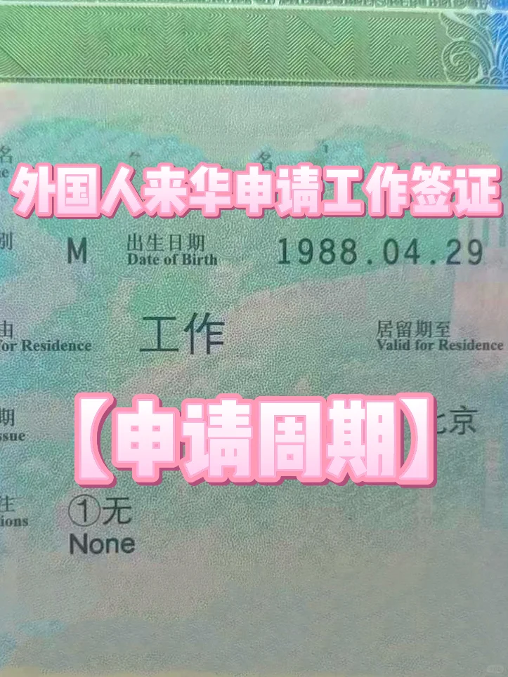 外国人申请工作签证🔥需要多长时间❓