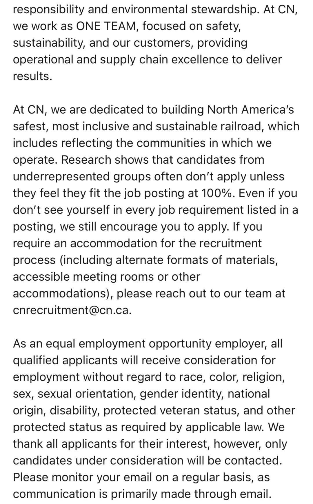 北美财务会计招聘公告解析之🇨🇦铁路局CN