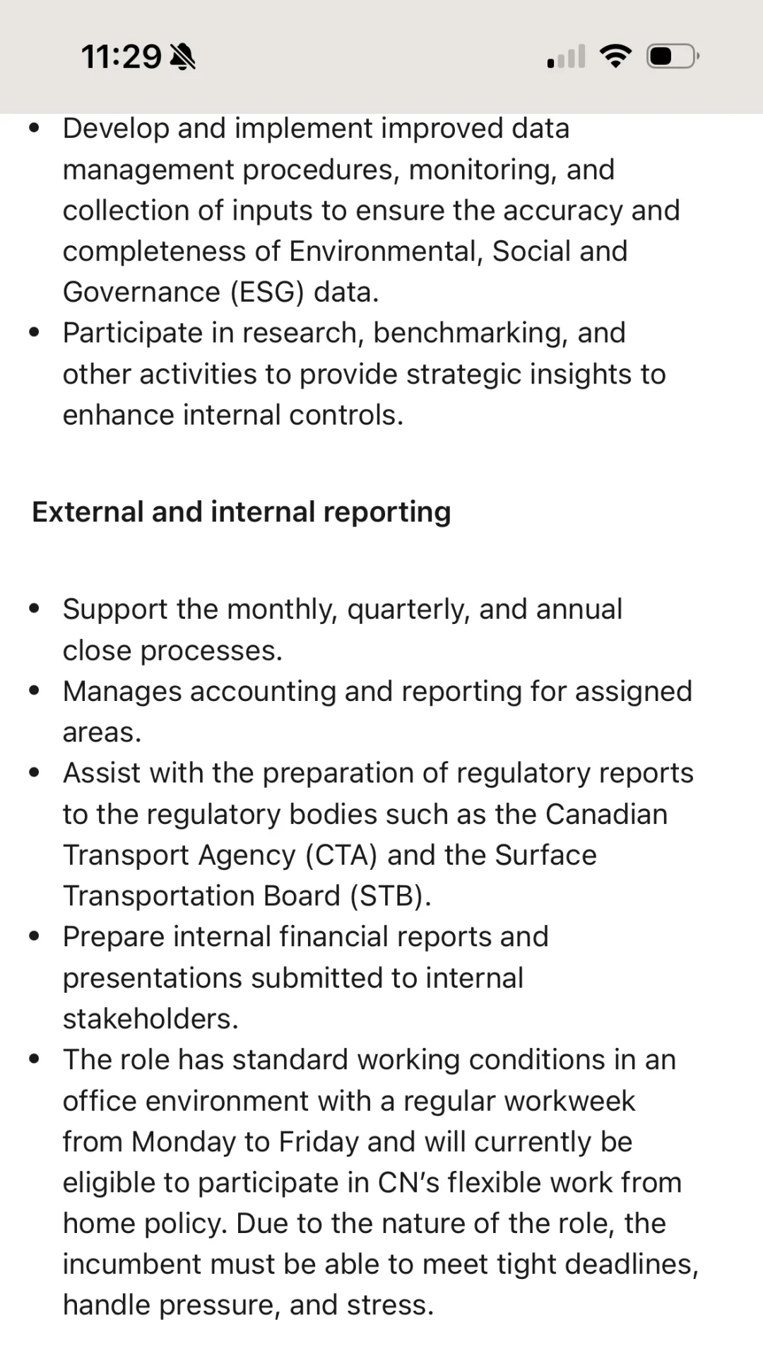 北美财务会计招聘公告解析之🇨🇦铁路局CN