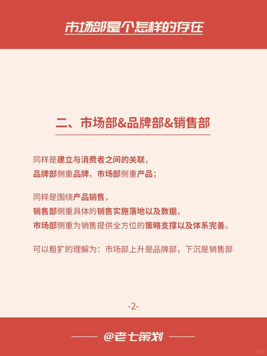市场部是个怎样的存在
