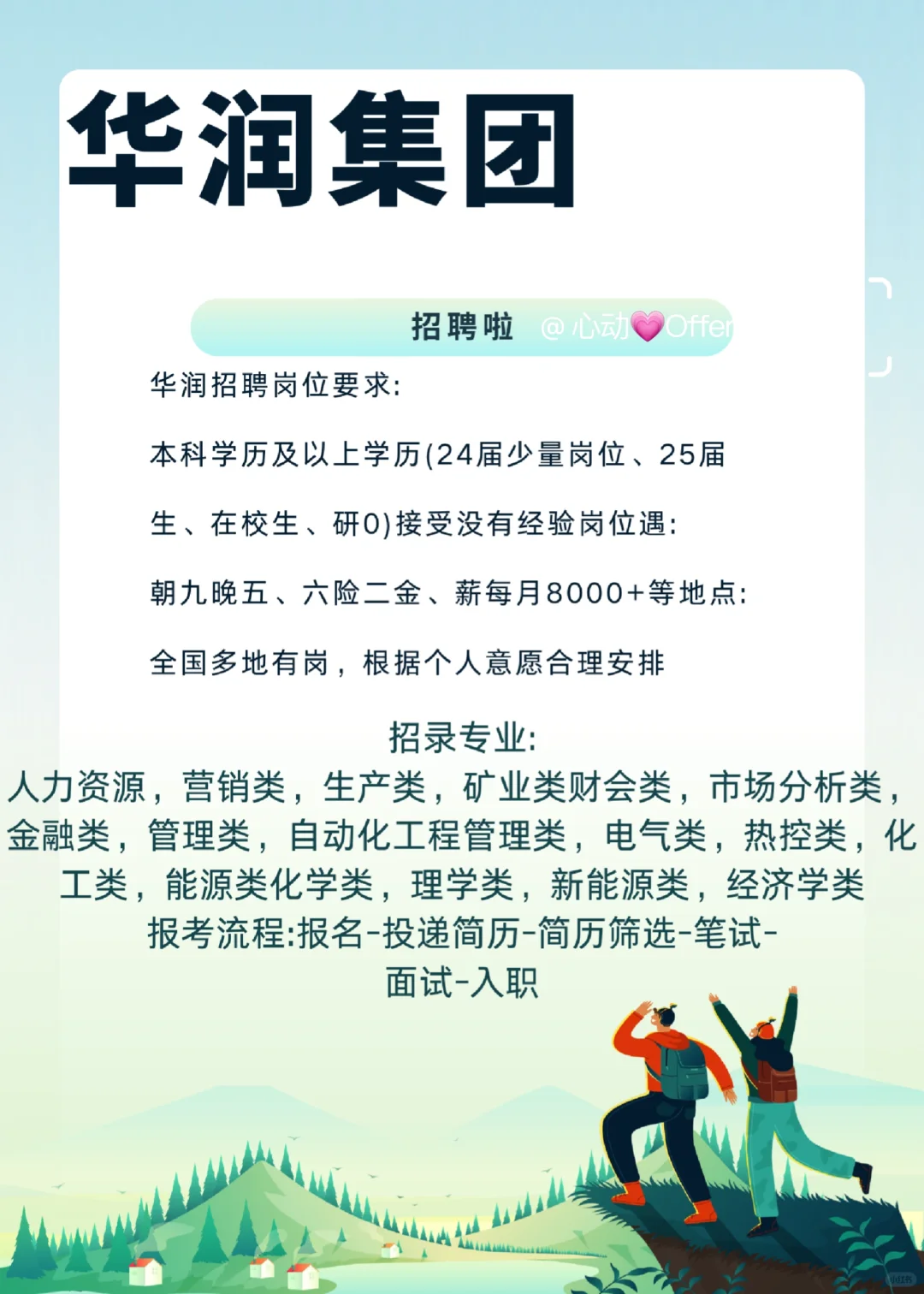 25春招华润招人啦！有想去的吗？