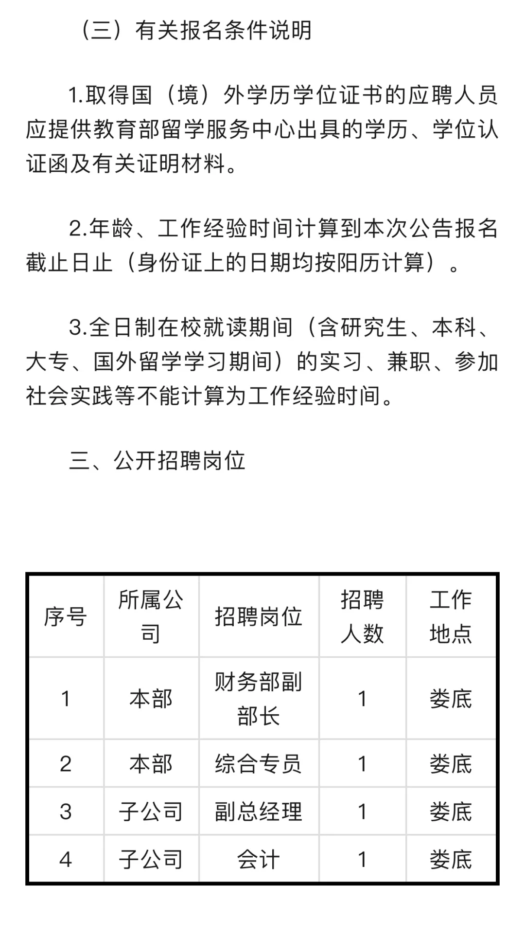 📢娄底城乡投2025招聘公告！机会不容错过！