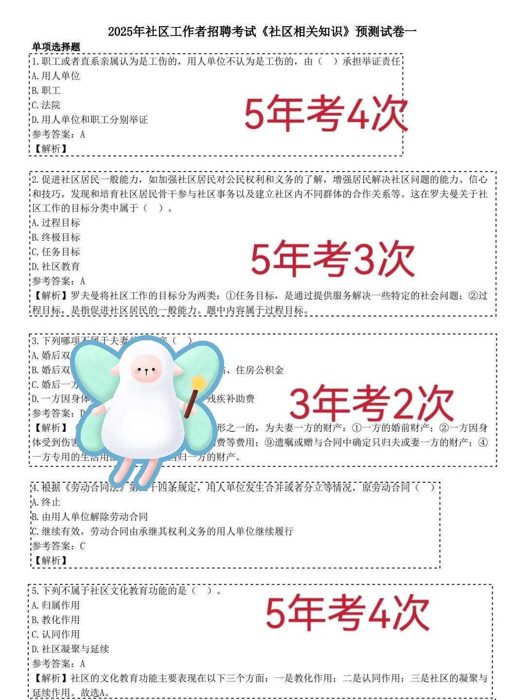 2025石景山区社区工作者，临时抱佛脚的方法