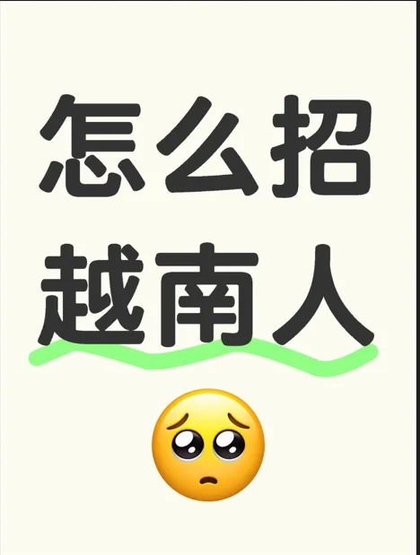 招聘越南人~~
