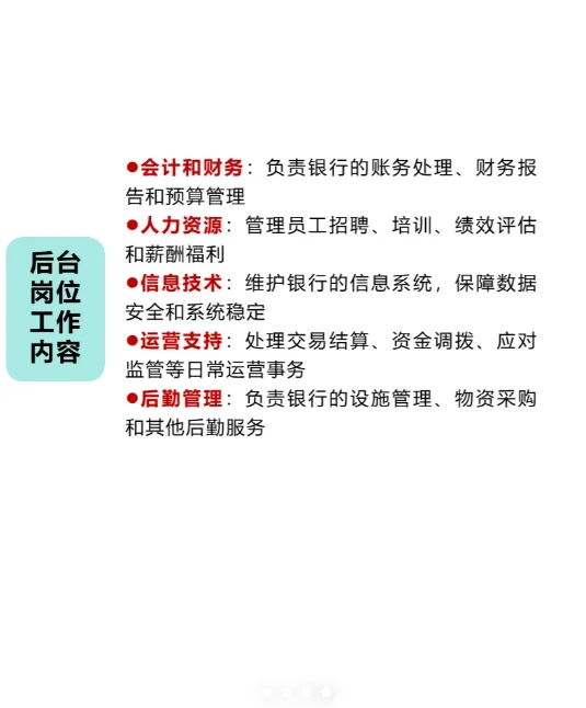银行各岗位大揭秘！