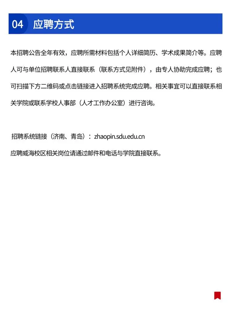 山东大学2025年诚聘海内外优秀人才🔥