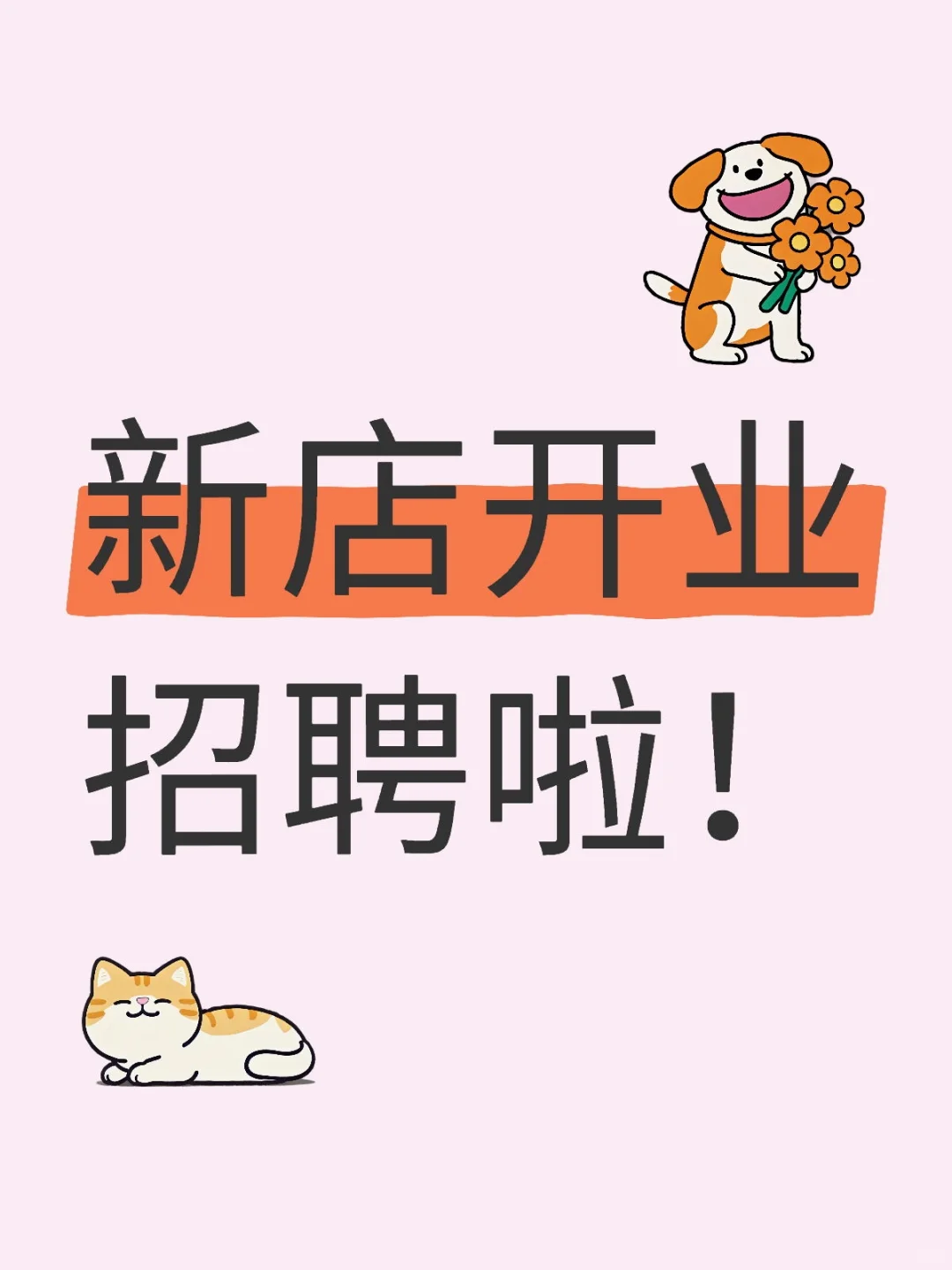 新店开业招聘啦家居赛道