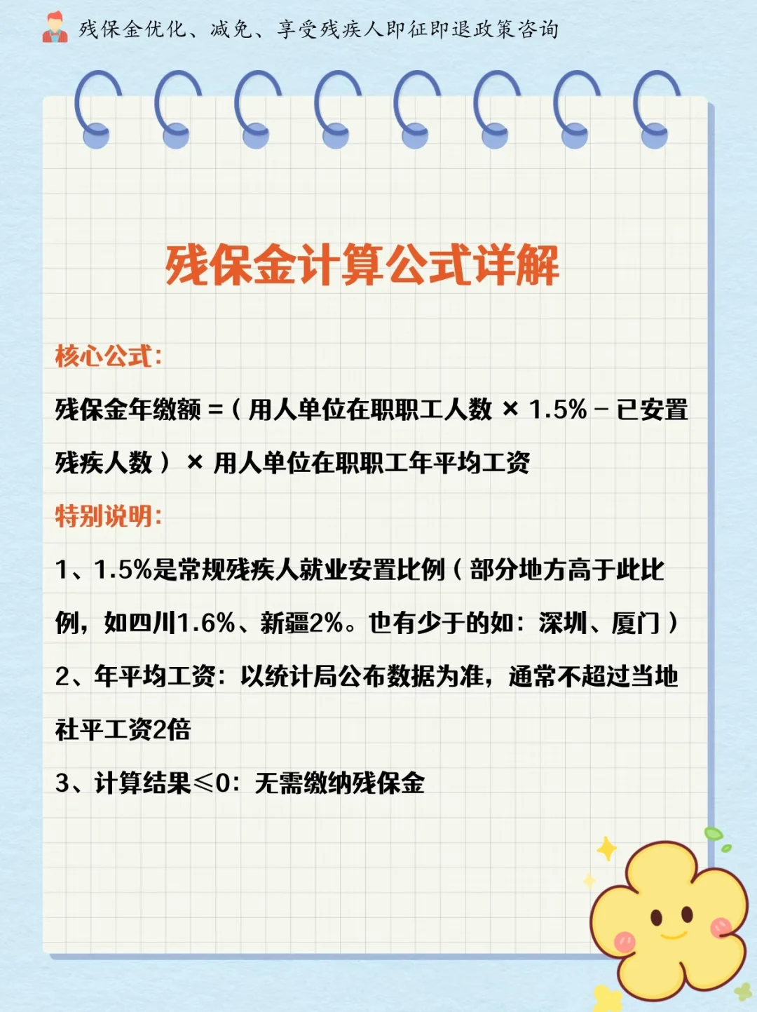 招聘残疾人省钱计算小解