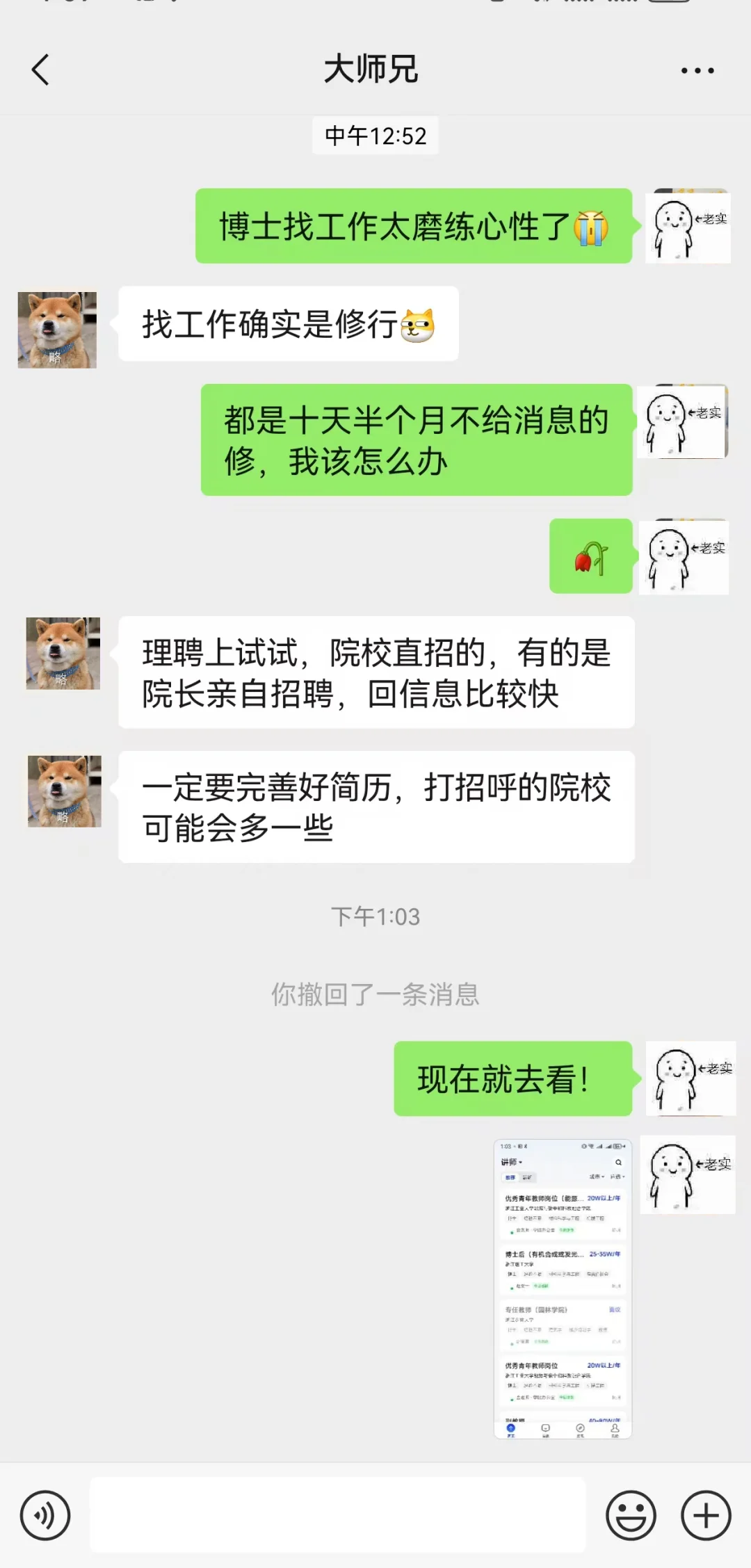 女博士找工作，太磨练人了😭