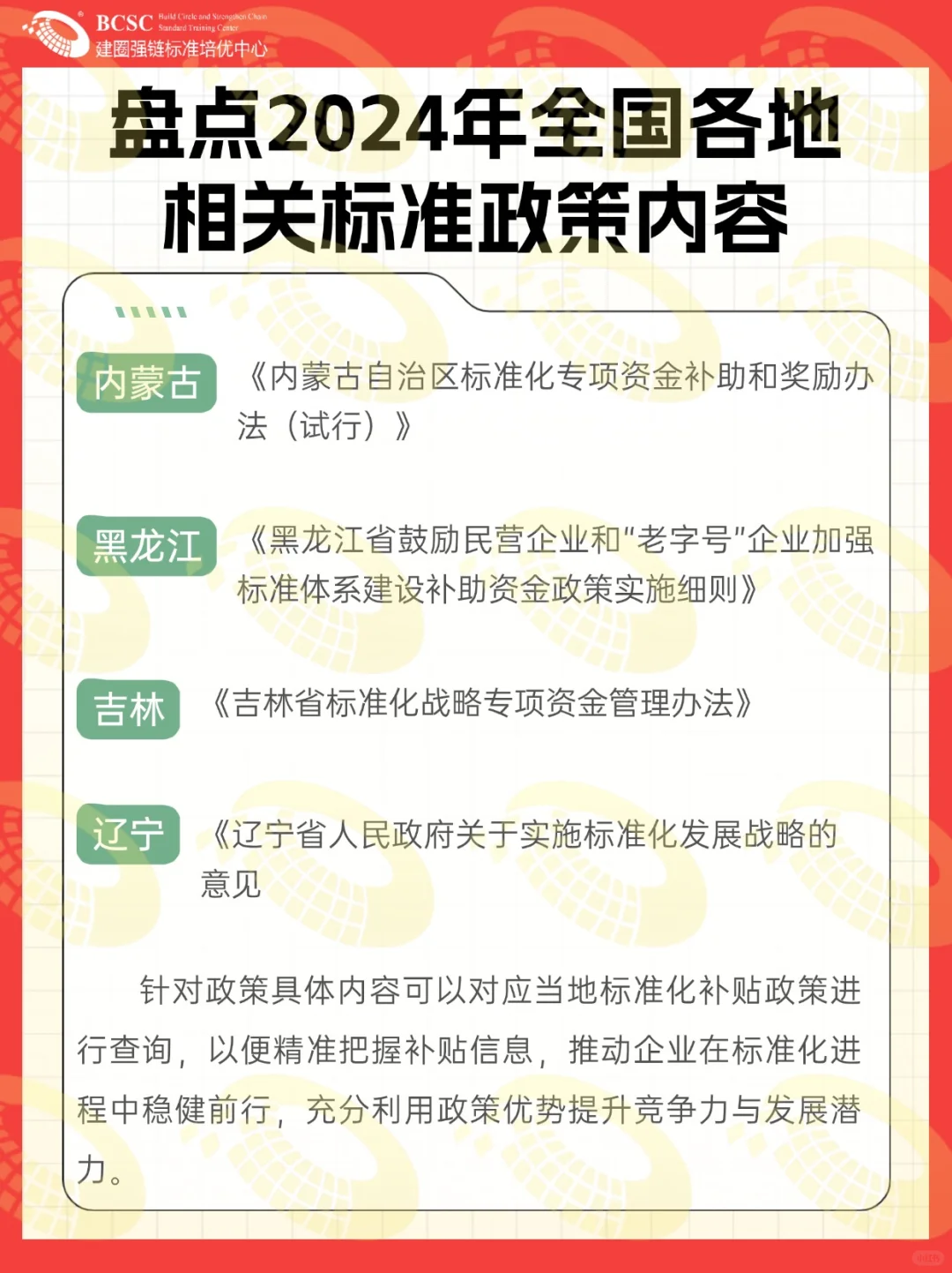 也太全了吧❗️全面盘点全国各地标准政策❗