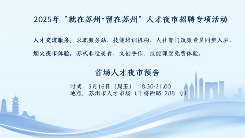 千万白跑了，苏州市人才市场招聘计划调整了