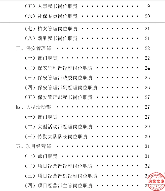 一家公司必备的🔥各部门岗位职责汇编❗