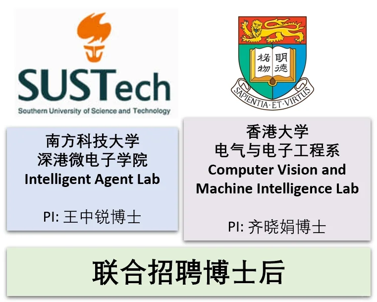 南科大深港微IAL港大电子CVMI联合博后招聘