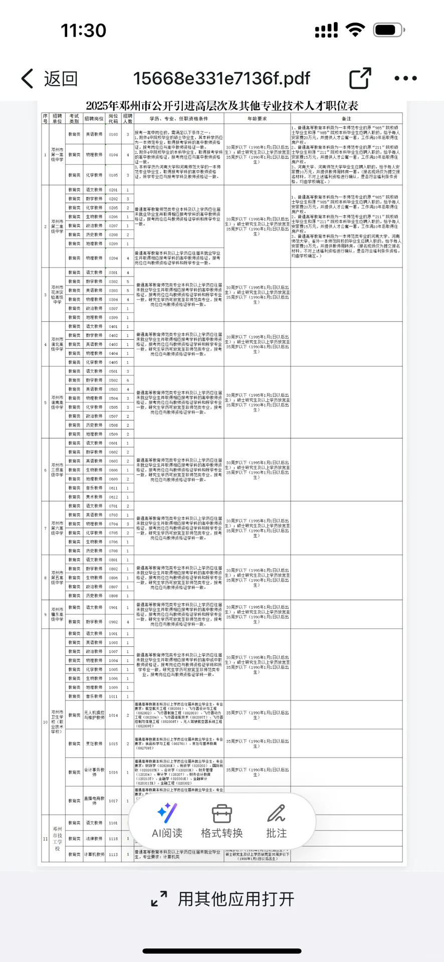南阳各县城教师岗令人羡慕铁饭碗！