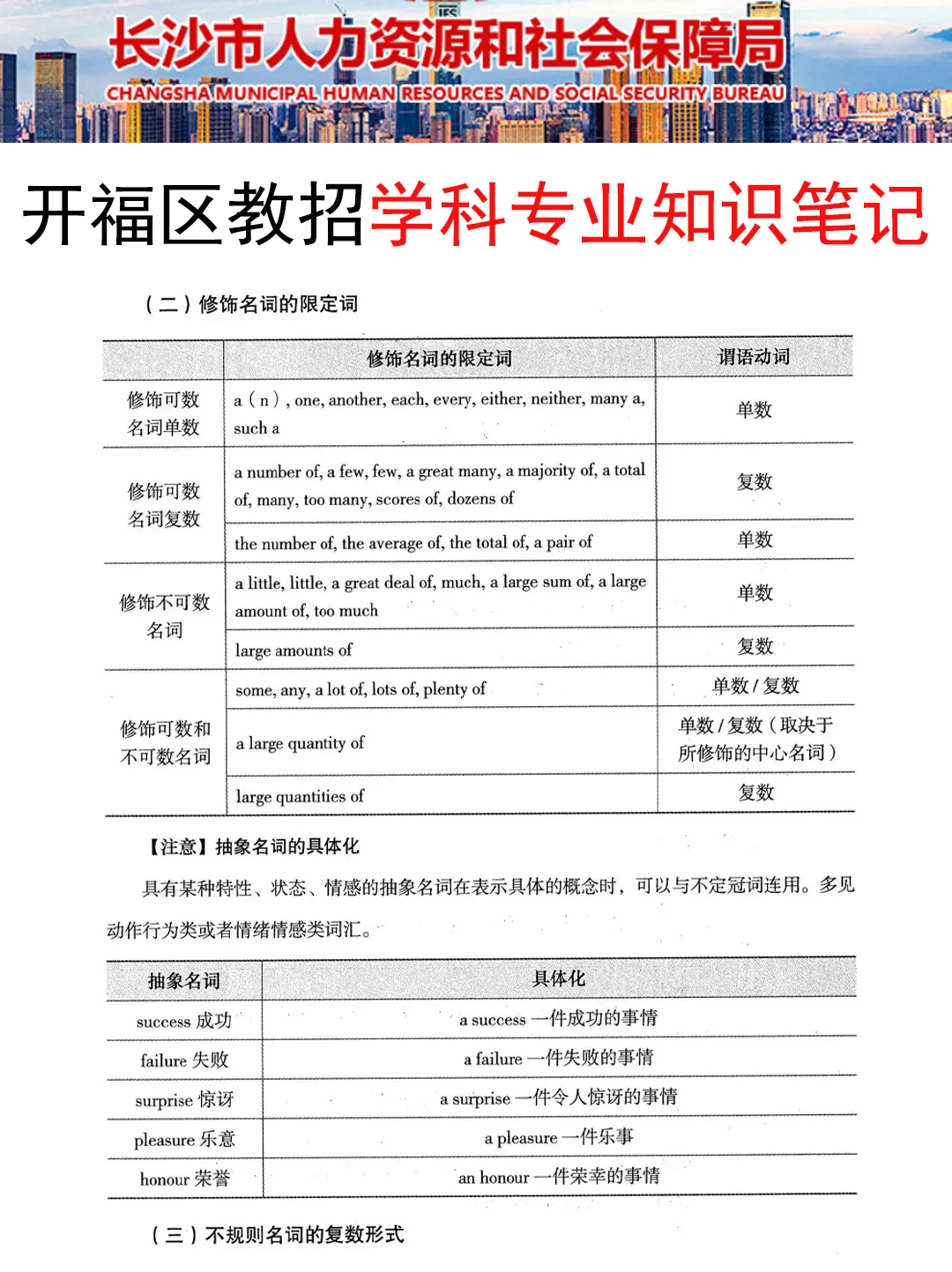 25长沙开福区教招新增考点就这5个，熬夜背