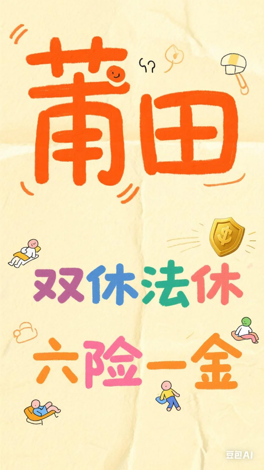 莆田 双休 法定节假日 六险一金