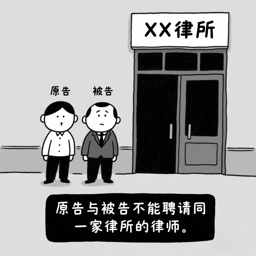原告与被告能聘请同一家律所的律师吗？
