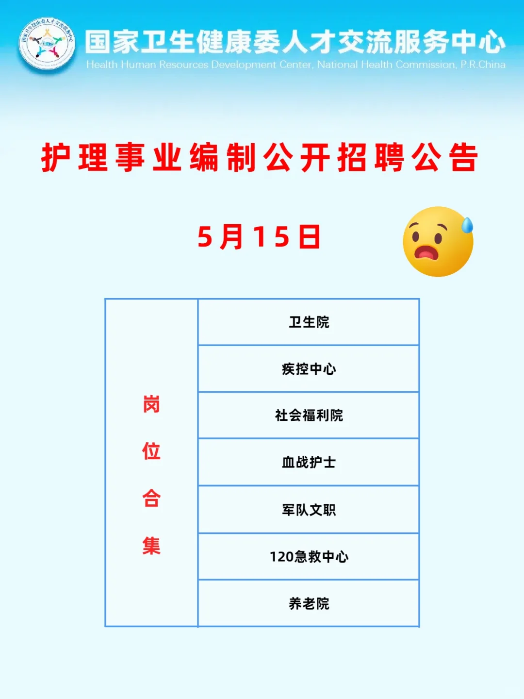 5月15 日护理事业编出新公告了（监狱，校