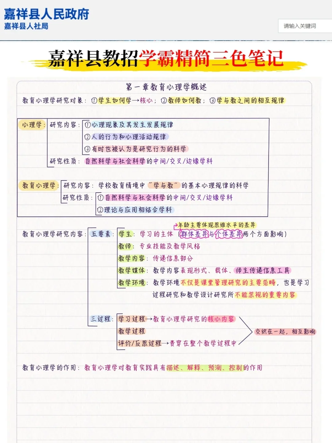 5.25济宁嘉祥县教师招聘考试，其实挺水的啊