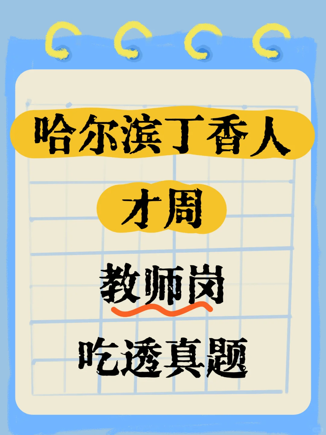 救命！哈尔滨教师编备考人有福了！挖到宝